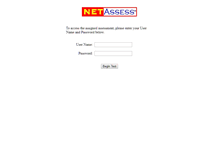 Tablet Screenshot of netassess.ipat.com